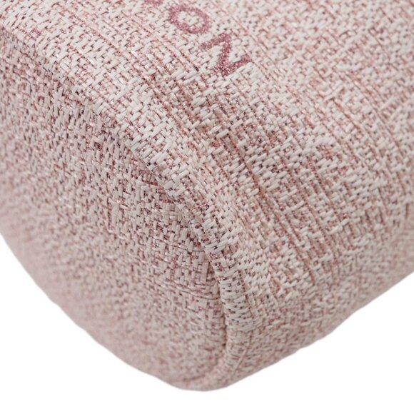 Chanel  Deauville Lurex Boucle Drawstring Bag Pink - Picture 8 of 14